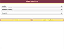 Tablet Screenshot of emperolcolours.com